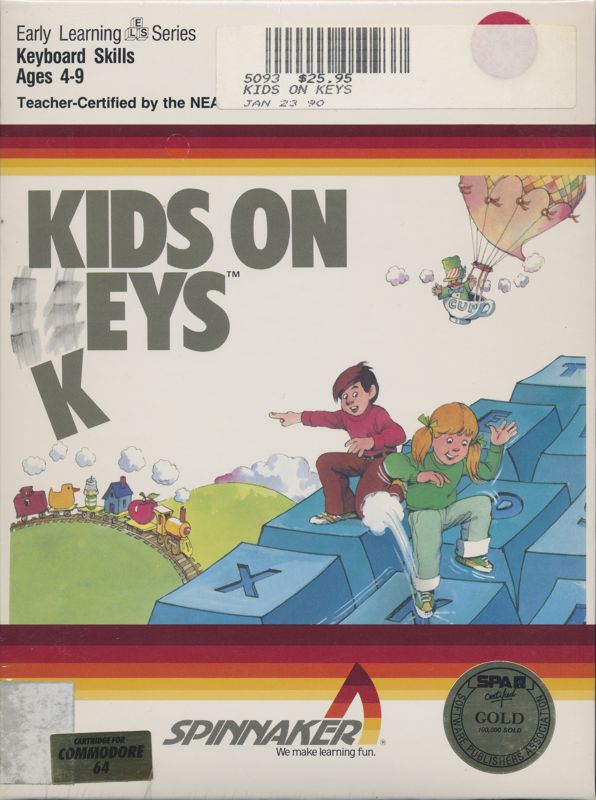 Kids on Keys box art for Commodore 64